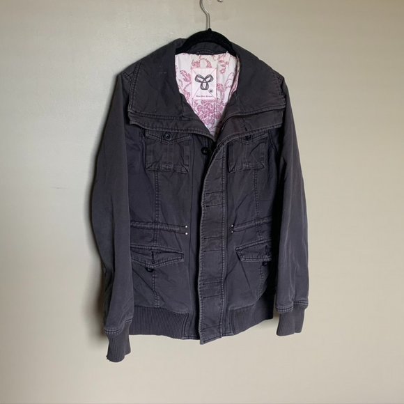 Aritzia Jackets & Blazers - Aritzia TNA blue cotton bomber jacket